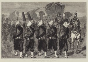A Guerra do Afeganistão, um Regimento de Punjaub em março